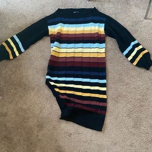 Multicolor sweater dress